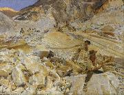 Bringing Down Marble from the Quarries to Carrara (mk18), John Singer Sargent